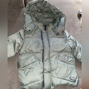 Zara green heavy kids coat